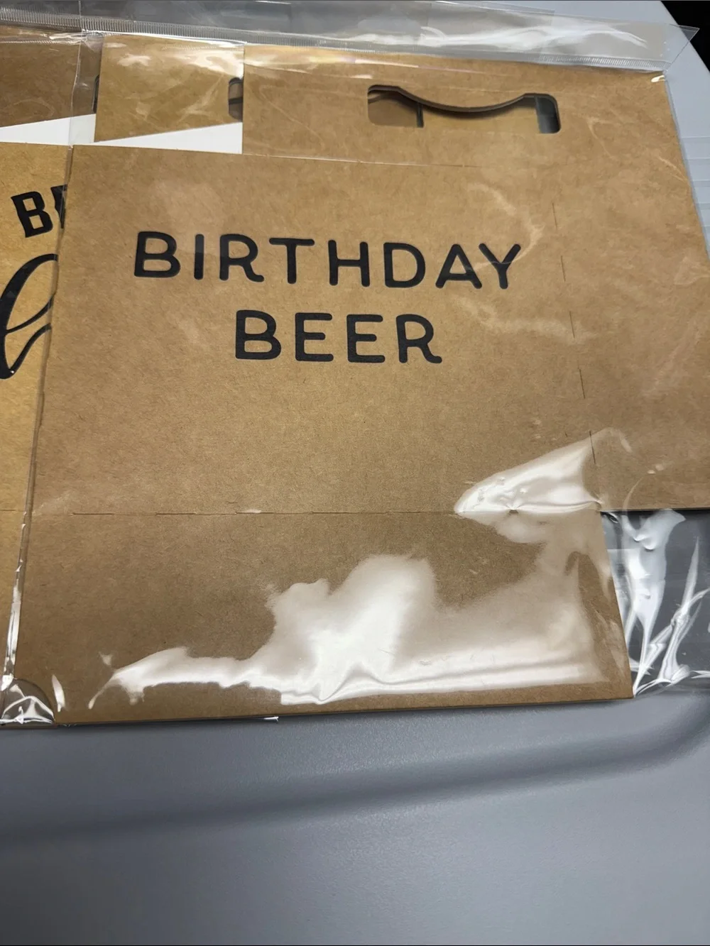 Set of 5/ cardboard beer holders lg1